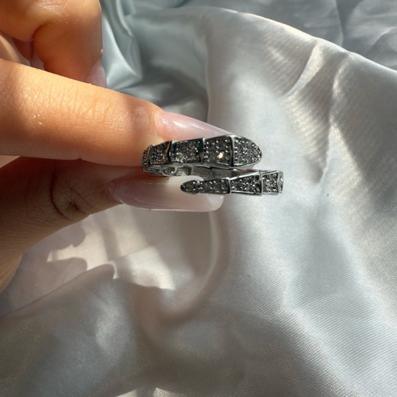 Serpenti crystals lux silver wedding ring - Picture 9 of 9